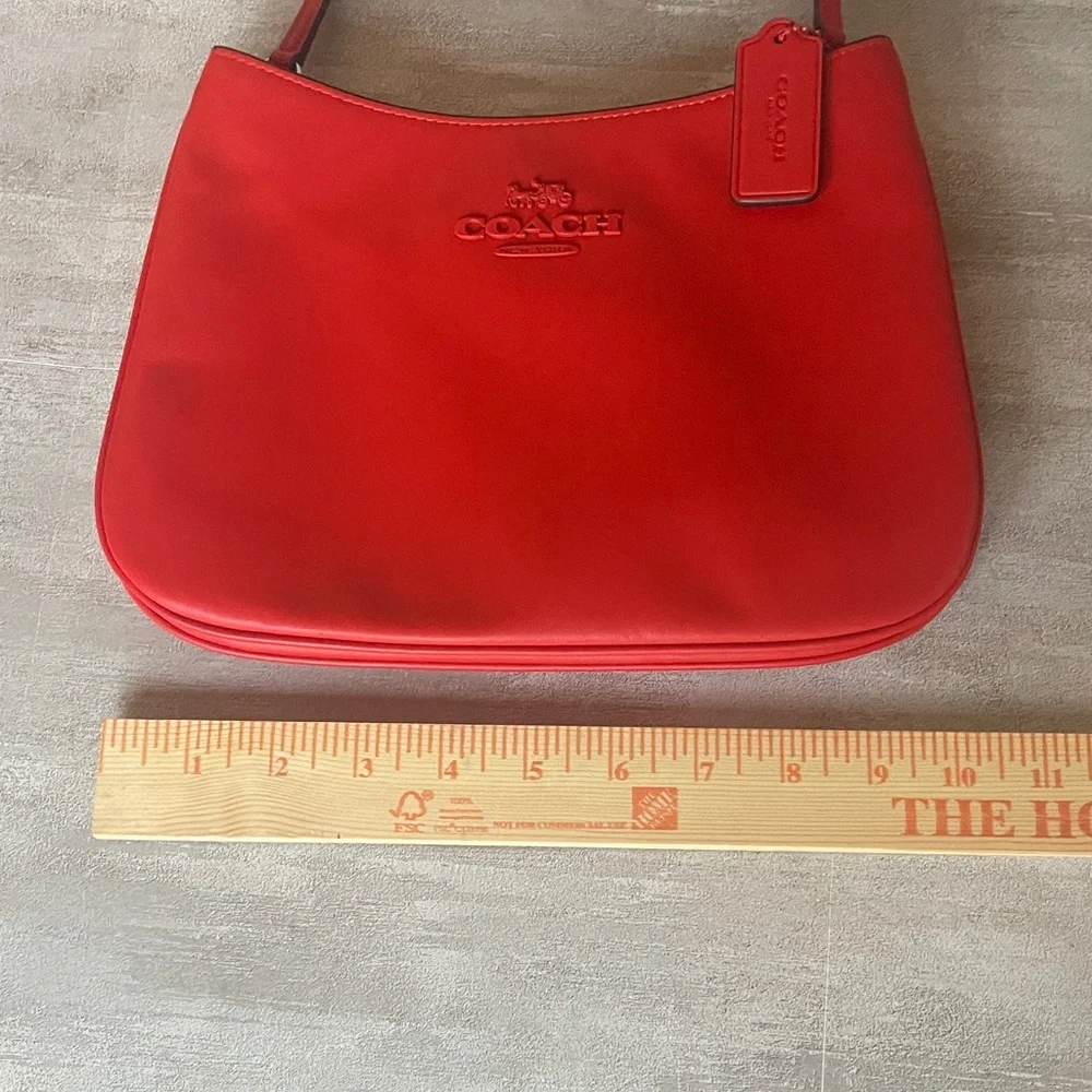 COACH- Poppy Red Shoulder Bag- Penelope- like new - Picture 13 of 14